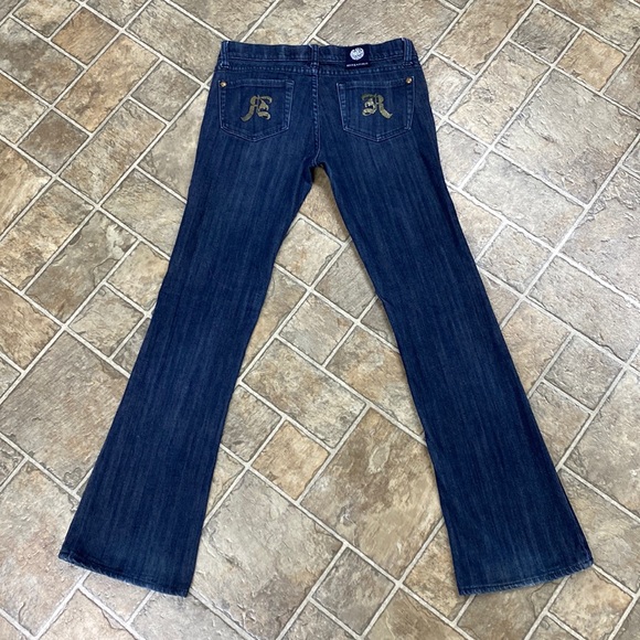 Rock and Republic Jagger Jeans Wide Leg, Dark Blue Wash - Picture 5 of 16